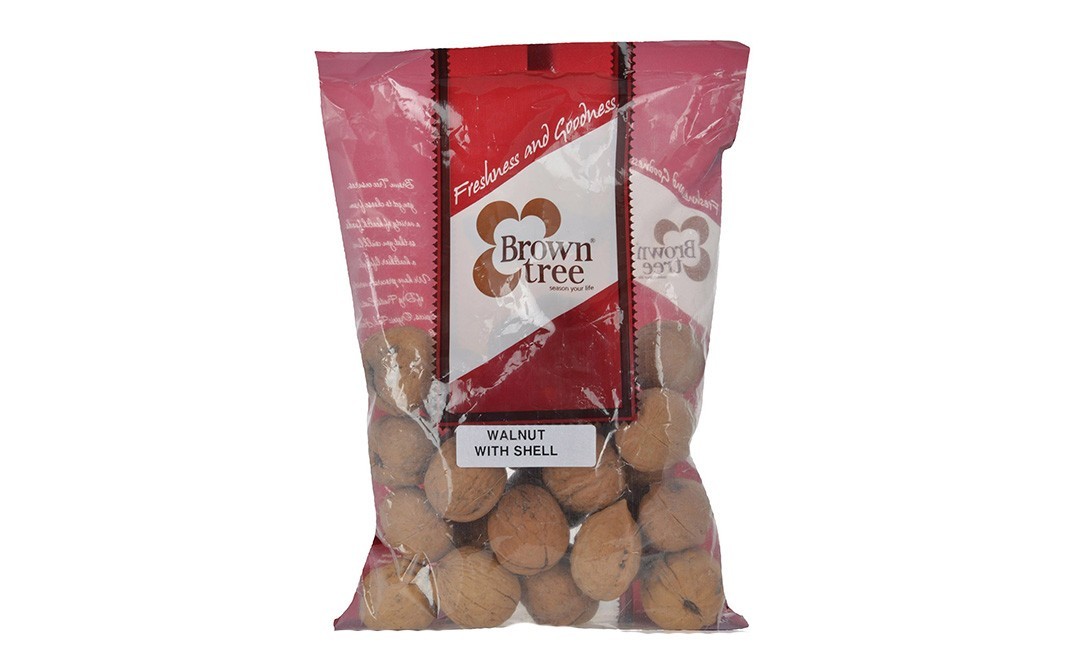 Brown Tree Walnut with Shell    Pack  250 grams